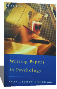 WRITING PAPERS IN PSYCHOLOGY