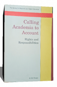 CALLING ACADEMIA TO ACCOUNT