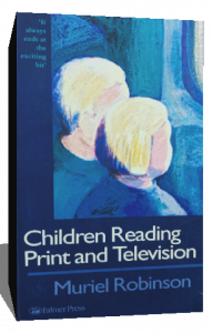 CHILDREN READING PRINT AND TELEVISION