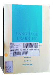 LANGUAGE LEARNING