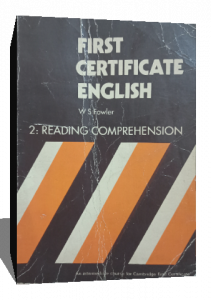 FISRT CERTIFICATE ENGLISH READING COMPREHENSION