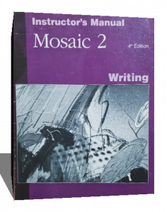 INSTRUCTORS MANUAL MOSAIC 2 WRITING