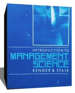 introduction to management science render /stair