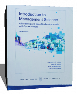 introduction to management science a modeling and case studies approach spreadsheets