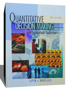 quantitative decision making with spreadsheet applications