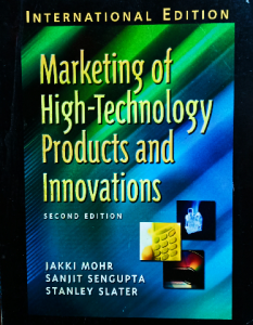 marketing of high technology products and innovations