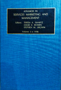 advances in services marketing and management