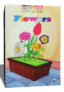 Copy colour flowers