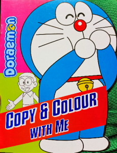 Copy & colour with me doraemeon