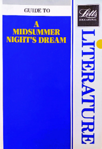 Guide to A midsummer night's dream  literature