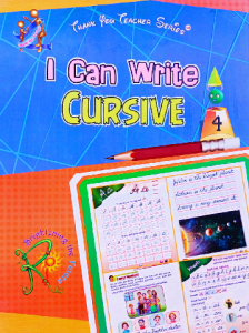 I can write cursive  4