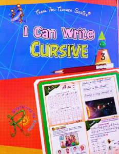 I can write cursive  3