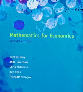 Mathematics for economics