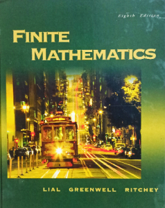 (Finite mathematics (lial,greenwell,ritchey