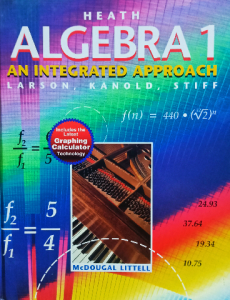 Heath Algebra 1 an integrated approach