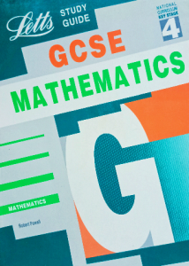 Gcse mathematics  study guide