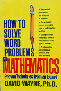 How to solve word problems mathematics