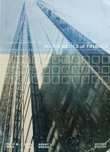 Mathematics of finance