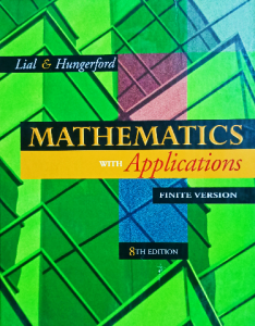 Mathematics with application ,lial&hungerford
