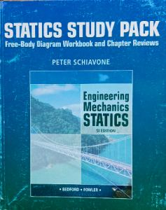 Statics study pack free body diagram workbook and chapter reviews