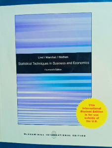 Statistical techniques in business & economics
