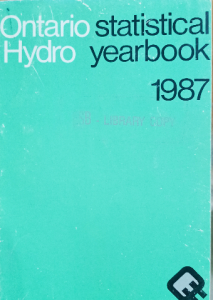 ONTARIO HYDRO STATISTICAL YEARBOOK 1987