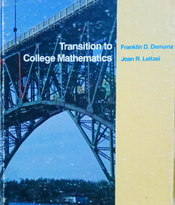Transition to college mathematics