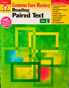 Common core mastery reading paired text grade 1