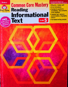 Common core mastery reading informational text grade 5