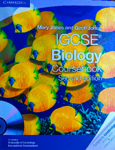 IGCSE Biology course book second edition