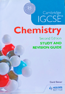 Cambridge IGCSE chemistry second edition study and revision guide