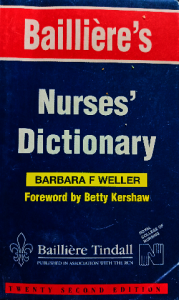 Bailliéres nurses dictionary