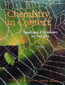 Chemistry in context applying chemistry to society