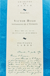 Victor hugo voyageur de l'europe