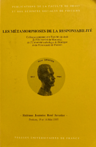 Les métamorphoses de la responsabilité