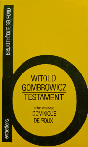 Witold gombrowicz testament