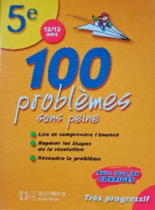 100 problémes sans peine 12/13 ans 5e