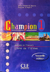 Champion 1 méthode de Français livre de l'élève