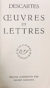 Descartes ce uvres et lettres