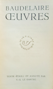 Baudelaire ceuvres
