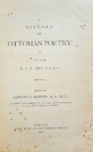 A history of ottoman poetry