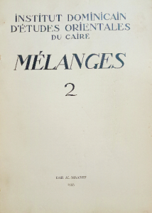 Institut dominicain du caire mélanges 2