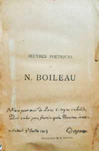 Ceuvres poétiques n.boileau
