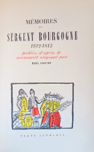 Mémoires de sergent bourgogne 1812_1813