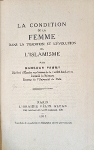 La condition de la femme dans la tradition et l'évolution
