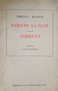 Parfois la nuit embruns