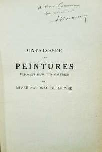 Catalogue des peintures