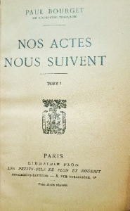 Nos actes nous suivent tome I