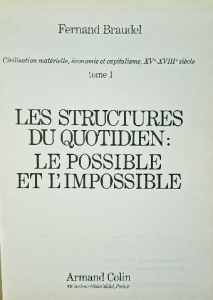 Les structures du quotidien le possible et l'impossible