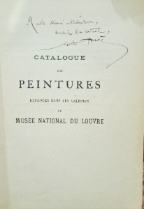 Catalogue des peintures musée national du Louvre